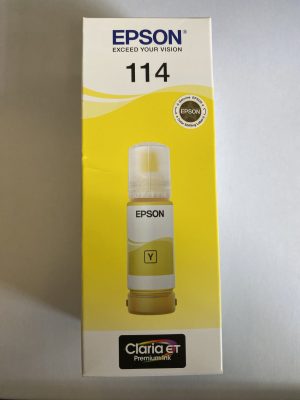 114 FLACON D'ENCRE JAUNE 70ML