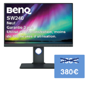 écran benq  SW240 démonstration